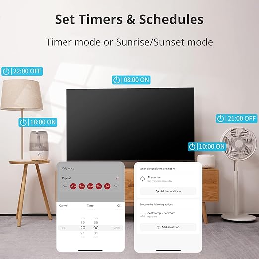 【2025 New】 SwitchBot Smart Plug Mini 15A(4 Pack), Energy Monitor, Smart Home WiFi(2.4GHz) & Bluetooth Outlet, Compatible with Alexa & Google Home, APP Remote Control & Timer Function, No Hub Required