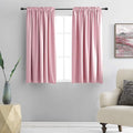 Pink Room Darkening Curtains for Bedroom Girls by DONREN