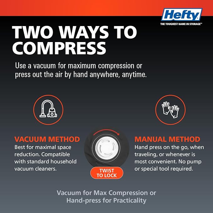 Hefty MAX Shrink-Pak Vacuum Seal Storage Bags - Image 3