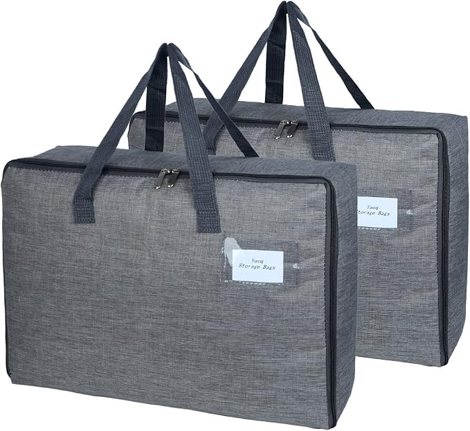2 Pack Large Moisture-Proof Storage Moving Travel Bag Storage Container | - Image 2