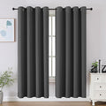 CUCRAF Dark Grey Blackout Curtains 72 inch Length, Thermal Insulated Room by CUCRAF