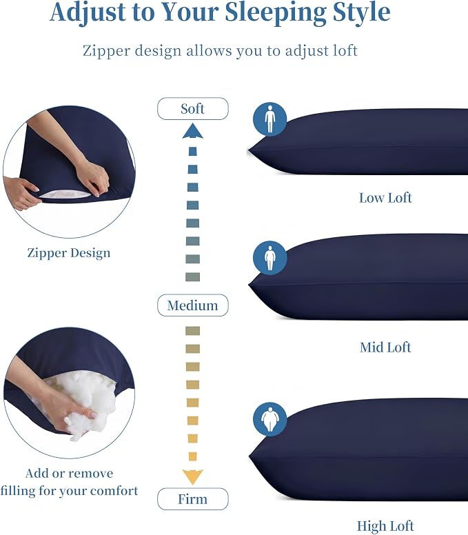 YZ HOME Full Body Pillow Insert -Large Long Bed Pillow - Image 6