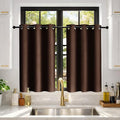 Deconovo Blackout Curtains for Bedroom and Living Room 45 Inches Long | Black by Unknown