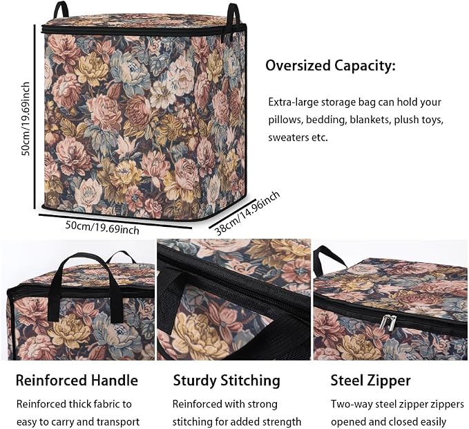 2pcs blanket storage bag for under bed, closet organizers 95L | clothing - Image 3