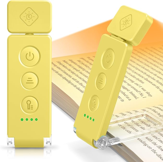 Glocusent Eye-Caring 12 LED Book Light, Compact Rechargeable Reading Light | by GLOCUSENT