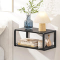 Floating Nightstand, Wood Bedside Shelf Wall Mounted Nightstand by NANAGIFTREE