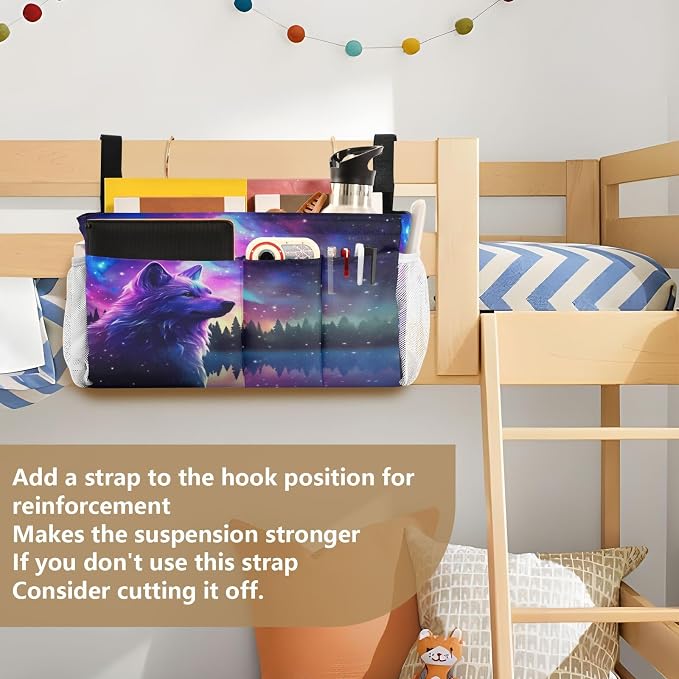 Stars Wolf tag8 Bedside Caddy Storage Bag Bedside Organizer - Image 6