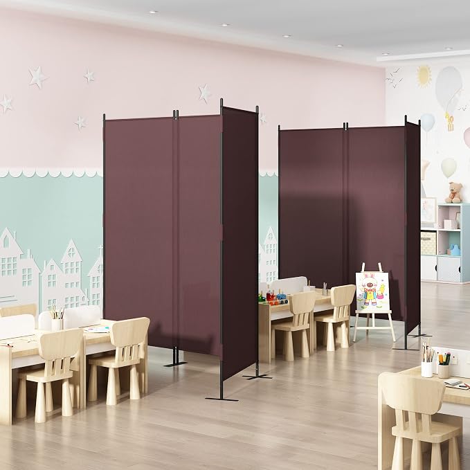 Room Divider Panel 6Ft Privacy Screen Wall Divider, Portable Room Partition - Image 3