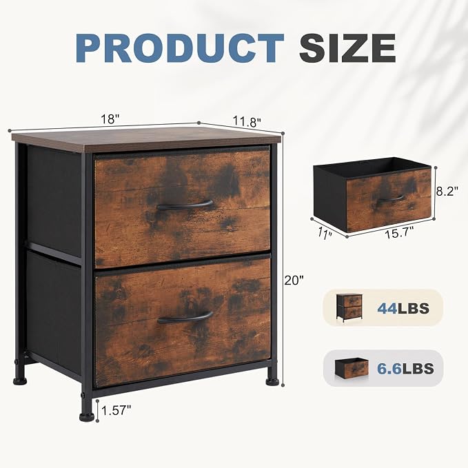 DUMOS Night Stand Small Dresser - Image 3