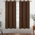 Diraysid Chocolate Brown Grommet Blackout Curtains by Diraysid%2C+refresh+your+life