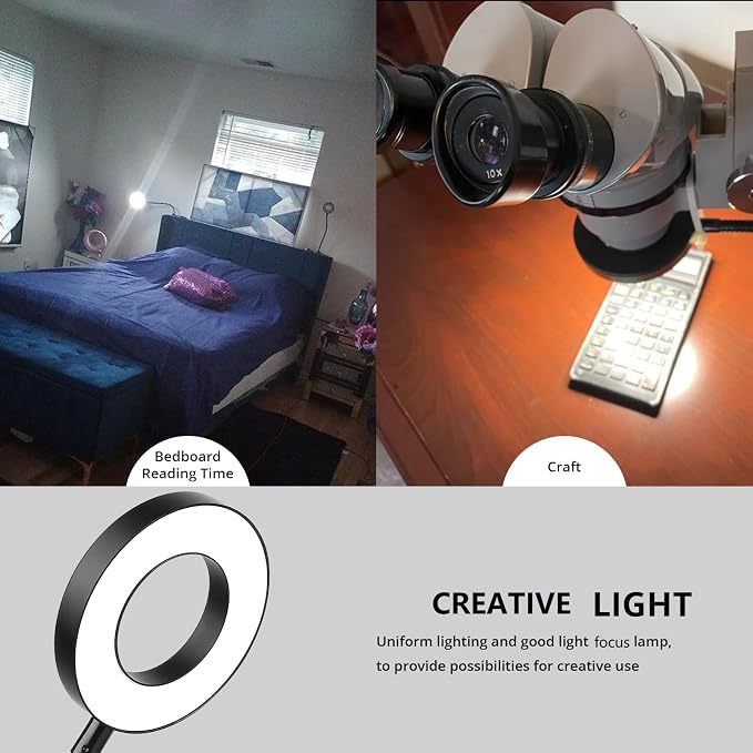 Woputne Desk Lamps Clip on Reading Light - Image 5