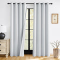 RYB HOME 100% Blackout Thermal Insulated White Curtains by RYBHOME