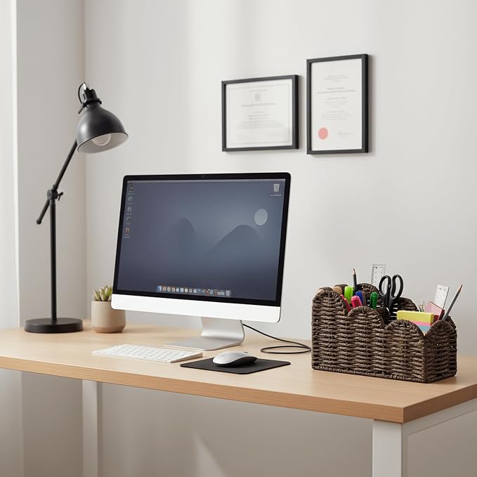 CubesLand Bedside Table Desk Organizer Caddy, Remote Pen&Pencil Holder Cup | - Image 3