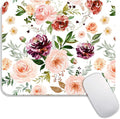 Armanza Square Mouse Pad Pretty Floral,Personalized Premium-Textured Custom Mouse Mat Design,Washable Mousepad Cloth,Non-Slip Rubber Base Computer Mouse Pads for Wireless Mouse