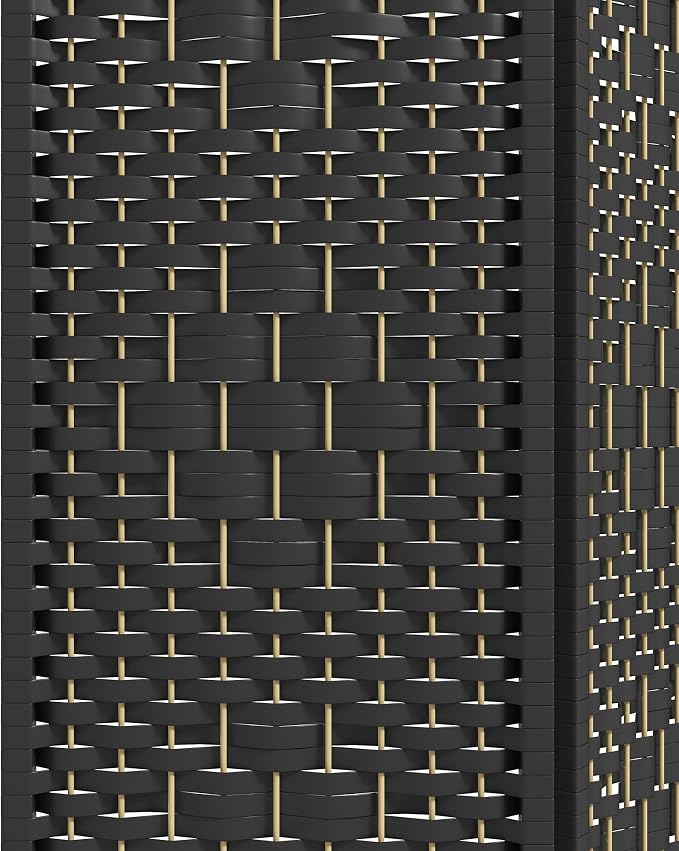 HOMCOM 6 Panel Room Divider, Folding Privacy Screen, Wave Fiber Freestanding - Image 8