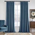 MIULEE Velvet Curtains 50W x 84L 2 Panels Stone Blue Blackout Curtains | Luxury by MIULEE
