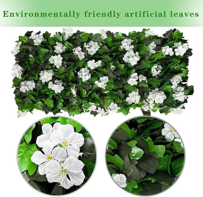 Expandable Faux Ivy Fence Privacy Screen - Image 2