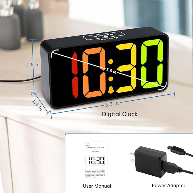 DreamSky Small Digital Alarm Clock - Image 7