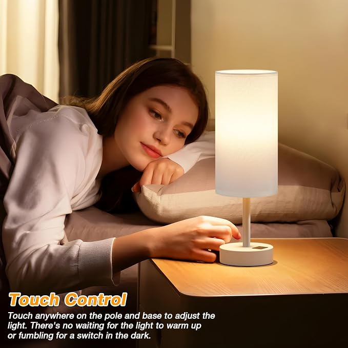 Dicoool Bedside Table Lamp for Bedroom - Image 2