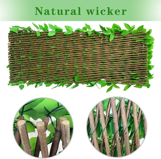 Expandable Faux Ivy Fence Privacy Screen - Image 3