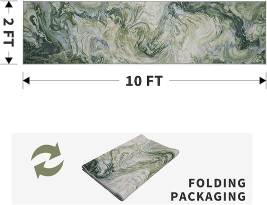 2x10 Runner Rug for Hallways Kitchen Modern Abstract Washable Rug Soft Non Slip Carpet for Laundry Entryway Bedroom Bathroom