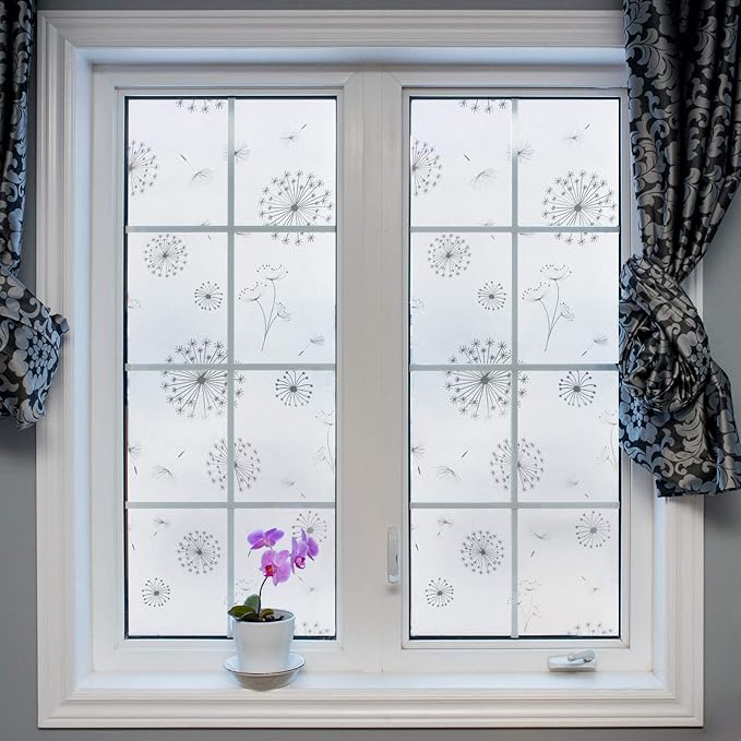 Window Privacy Film 4D Decorative Stained Glass Decals Static Cling Window - Image 4