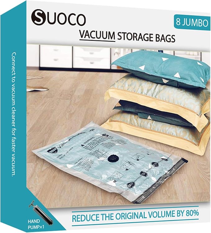 Vacuum Storage Bags, Compression Packing Space Saver Seal Bags by SUOCO