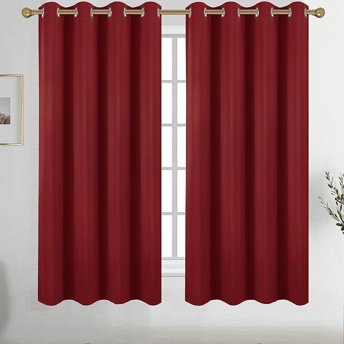 Diraysid Red Grommet Blackout Curtains by Diraysid%2C+refresh+your+life
