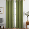 Diraysid Olive Green Grommet Blackout Curtains by Diraysid%2C+refresh+your+life