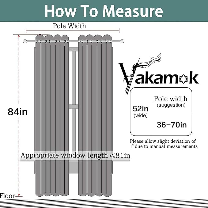Yakamok Room Darkening Curtains 52x84 inch Length Olive Green-Living Room | 2 - Image 7