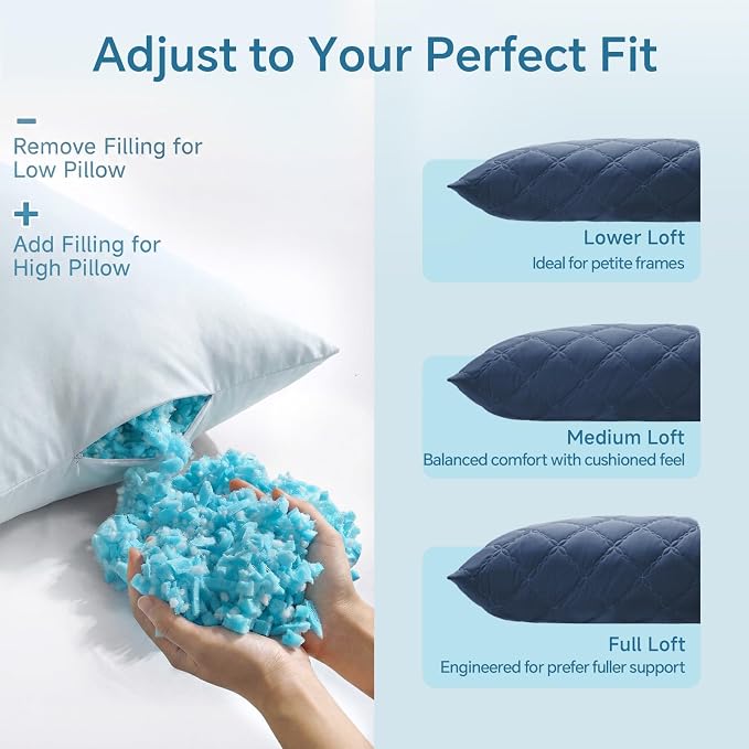 BEDELITE Cooling Body Pillow, Memory Foam Filled, 20x54 Inches | Soft & - Image 6