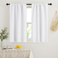 RYB HOME French Door Window Curtain Coverings, Rod Pocket | Thermal Insulated by RYBHOME