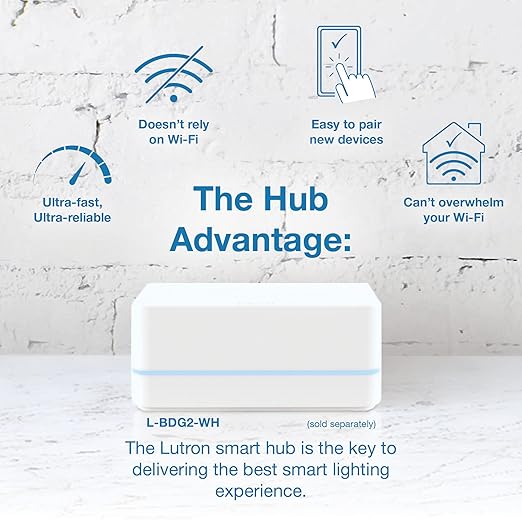 Lutron Claro Smart Light Switch for Caseta Lighting, for LED Lights, Fans, 5 Amp, Single-Pole/3-Way, Neutral Required, DVRF-5NSS-WH-9, White, 9 Pack