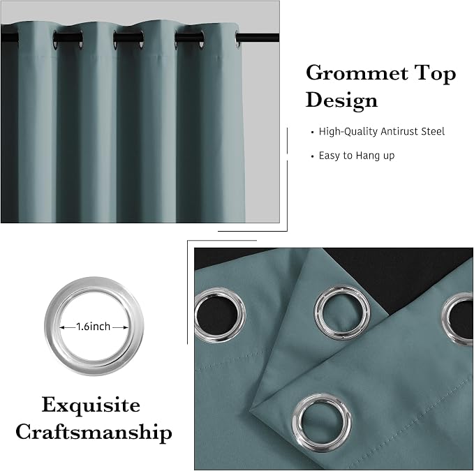 RYB HOME 100% Blackout Curtains - Image 2