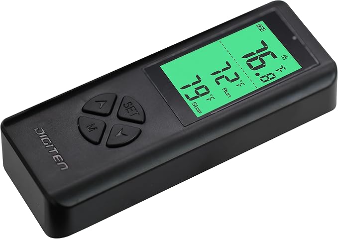 DIGITEN Temperature Controller Wireless Thermostat Outlet Greenhouse Thermostat Wine Cooler Plug-in Temperature Controller Reptile Temperature Control Outlet Remote Control Tempreature Build-in Sensor