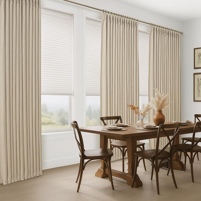 Natural Blackout Pleated 88 Inch Viral Curtains - Image 7