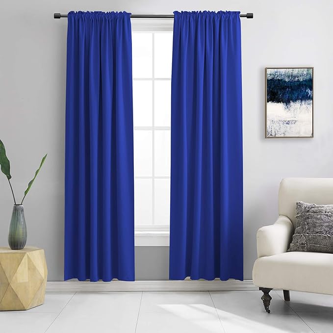 108 inch Extra Length Curtains for Bedroom by DONREN