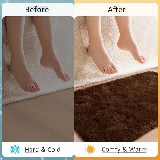 HOMORE Runner Rug 2x4 Brown Rug - Image 5