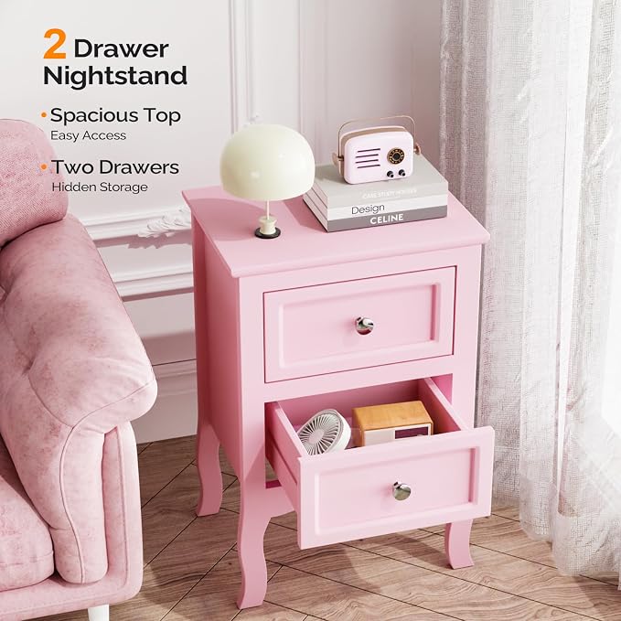 Bonnlo Nightstand Set of 2, Nightstands - Image 7