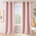 NICETOWN Blush Pink Room Darkening Curtains 96 Inches Long 2 Panels by NICETOWN