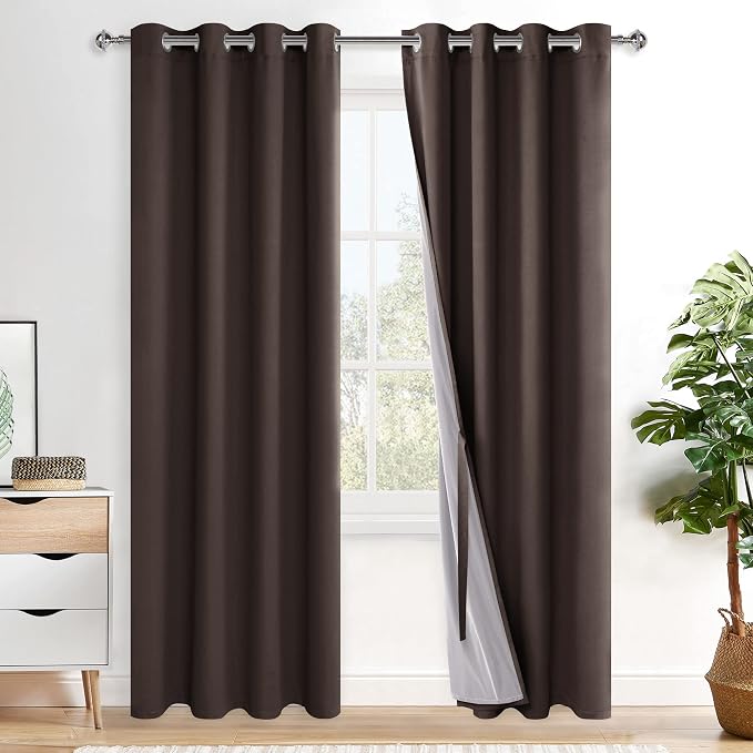 XWZO 100% Blackout Curtains 72 Inches Length by XWZO