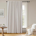 100% Blackout Curtains 108 inch Length 1 Panel Faux Linen Long Drapes by Zyvola