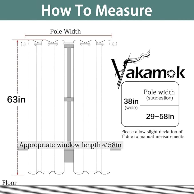 Yakamok Blackout Curtains 38x63 inch Dark Purple Thermal Drapes-Bedroom | 2 - Image 3