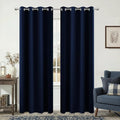 KOUFALL Navy Blue Curtains 90 Inches Long by KOUFALL