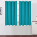 Teal Blackout Curtains/52 x 45 Inch Length Kids Curtains/Set of 2 Panels by Lemomo