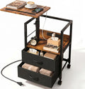 Faesun Swivel Lift Top Nightstand by Faesun