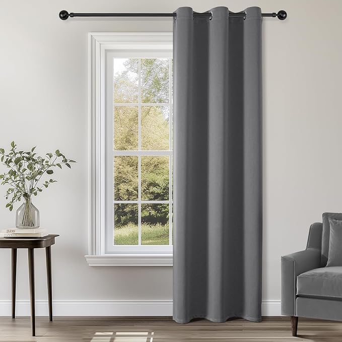 ChrisDowa Blackout Curtains Door Curtain 84 Inch Curtains Closet Drapes | 42W x by ChrisDowa