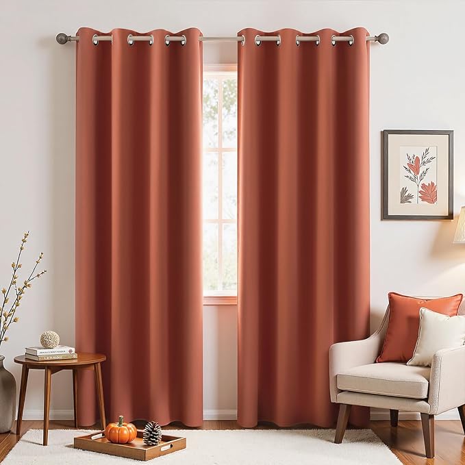 KOUFALL Blackout Curtains 90 Inches Long by KOUFALL
