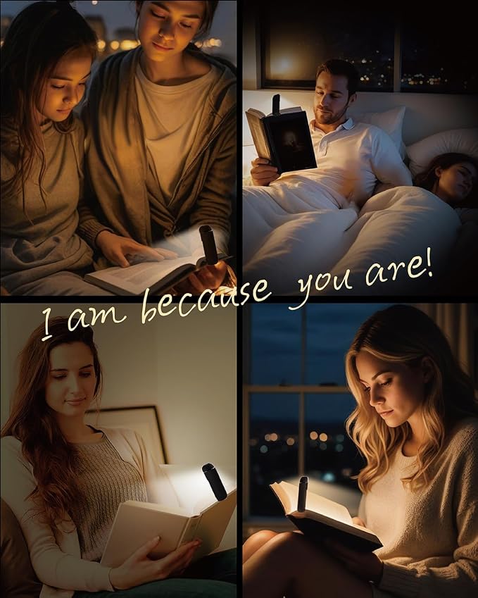HEMONNKAM Book Reading Light, 2 Pack Rechargeable Clip on Booklight, Eye Caring - Image 9