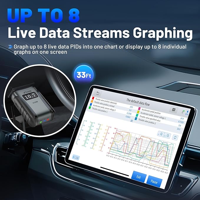 OBD2 Scanner Diagnostic Tool XTOOL Anyscan A30M V2.0, 2026 Wireless Bidirectional Scan Tool with Free Updates, 26 Resets, All System for Android & iPhone, Crank Sensor Relearn, EPB, Throttle Relearn